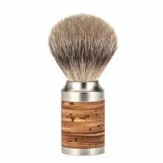 Mühle ROCCA Silvertip Badger Stainless Steel/Birch Bark Rakborste