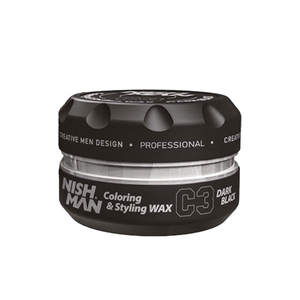 Nishman Professional Instant Hair Coloring Styling Wax 100ml - Temporary Dye