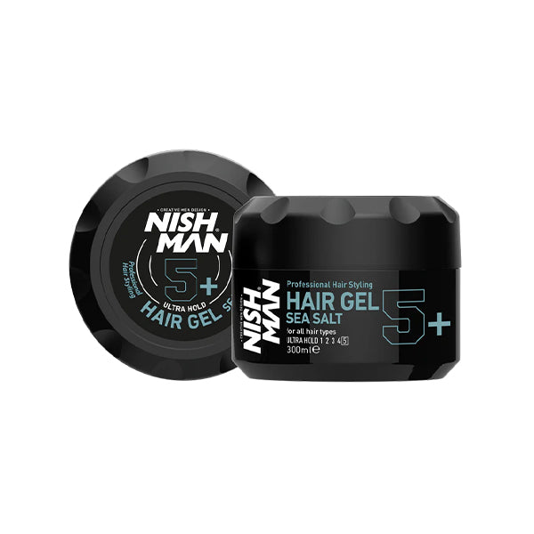 Nishman Professional Sea Salt Hair Styling Gel 300ml for Ultra Hold