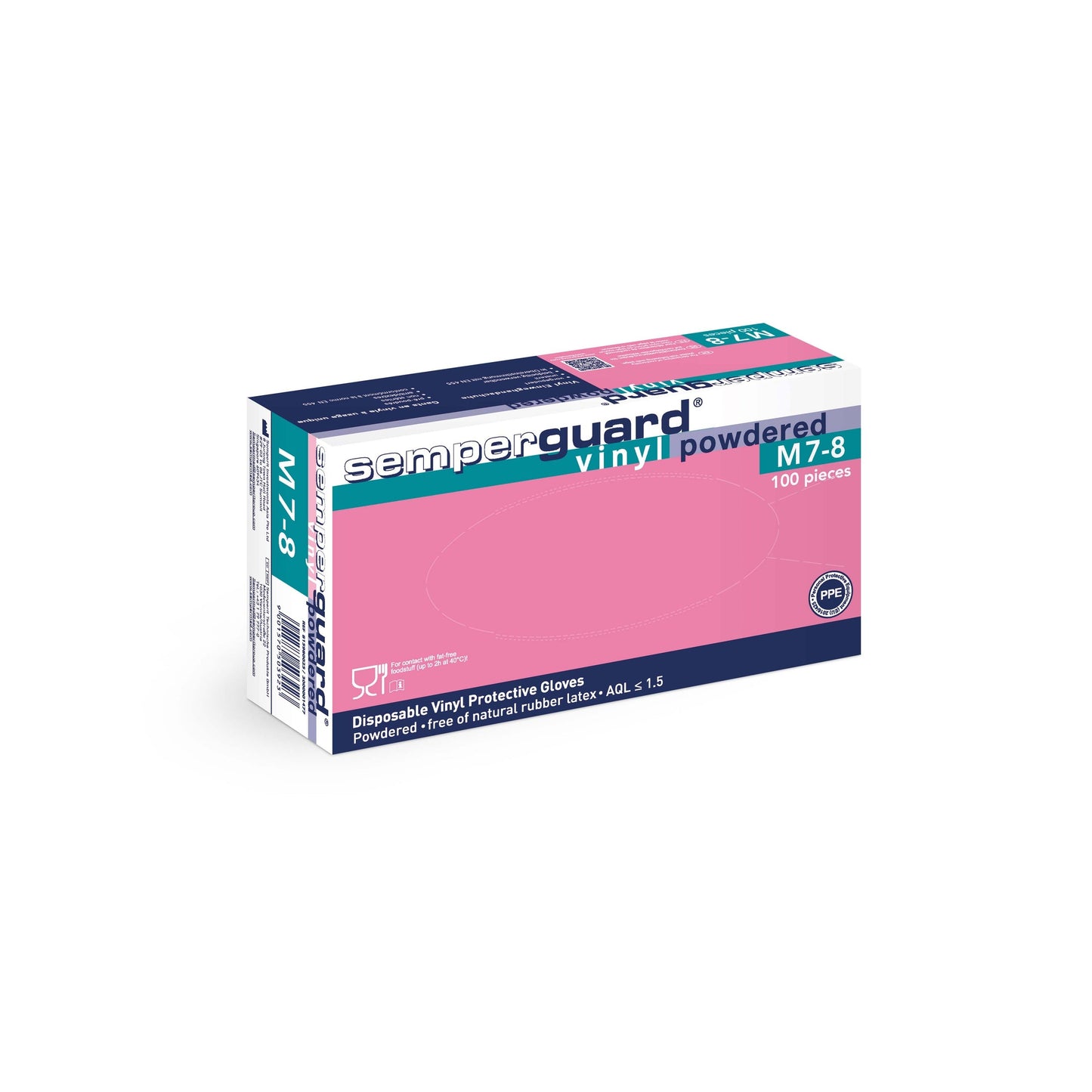 Semperguard Vinyl Powdered Small - 100pcs/box