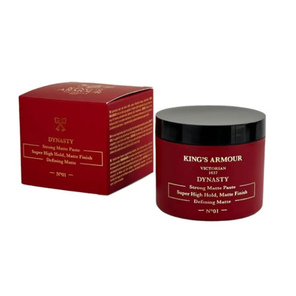 King's Armour Dynasty Strong Matte Hair Paste: Powerful Hold, Natural Finish, 3.72 oz