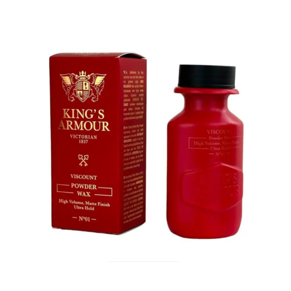 King's Armour VISCOUNT Powder Wax: Strong Hold, Matte Finish, Volumizing, 20g