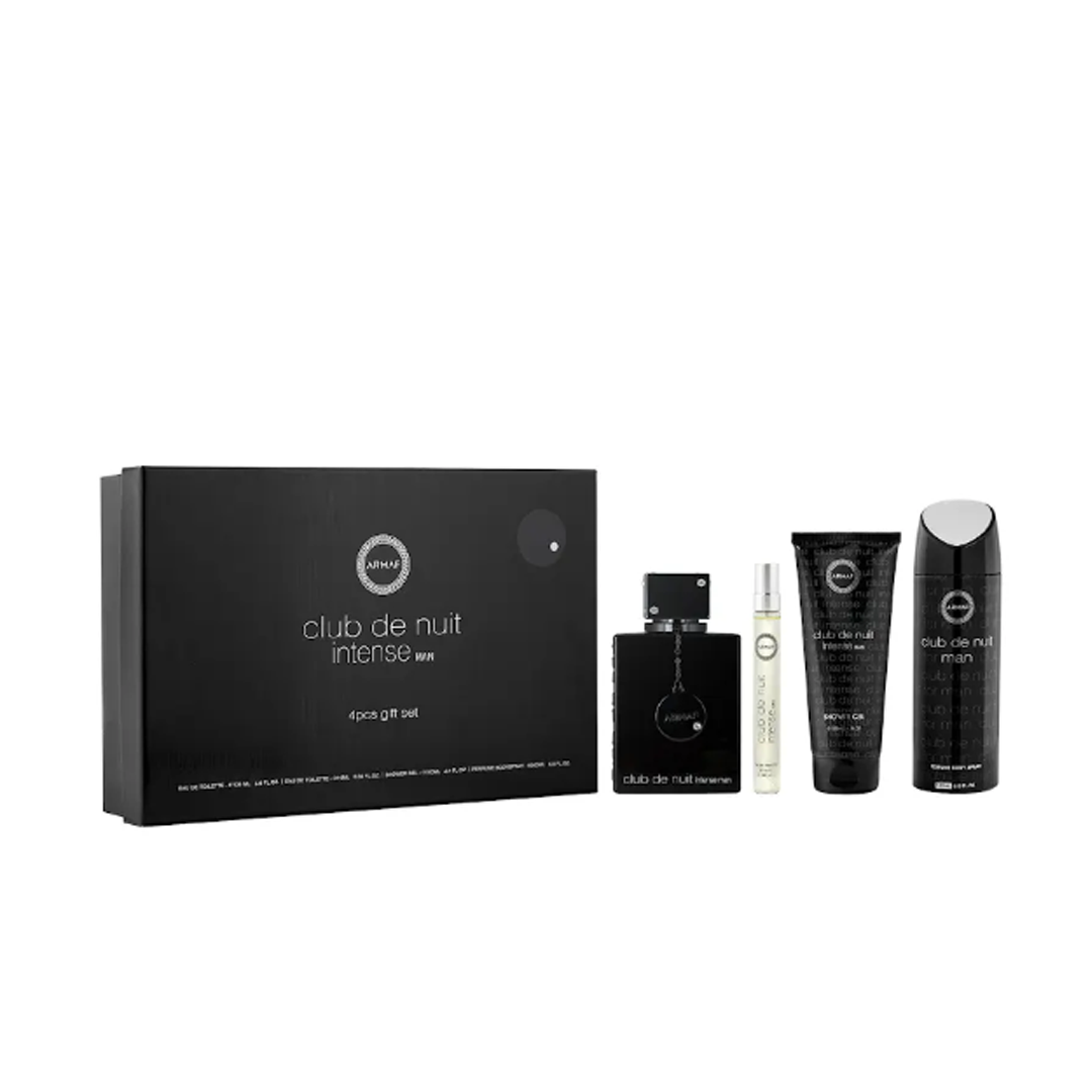 CLUB DE NUIT INTENSE MAN GIFT SET + BODY SPRAY 4 PCS