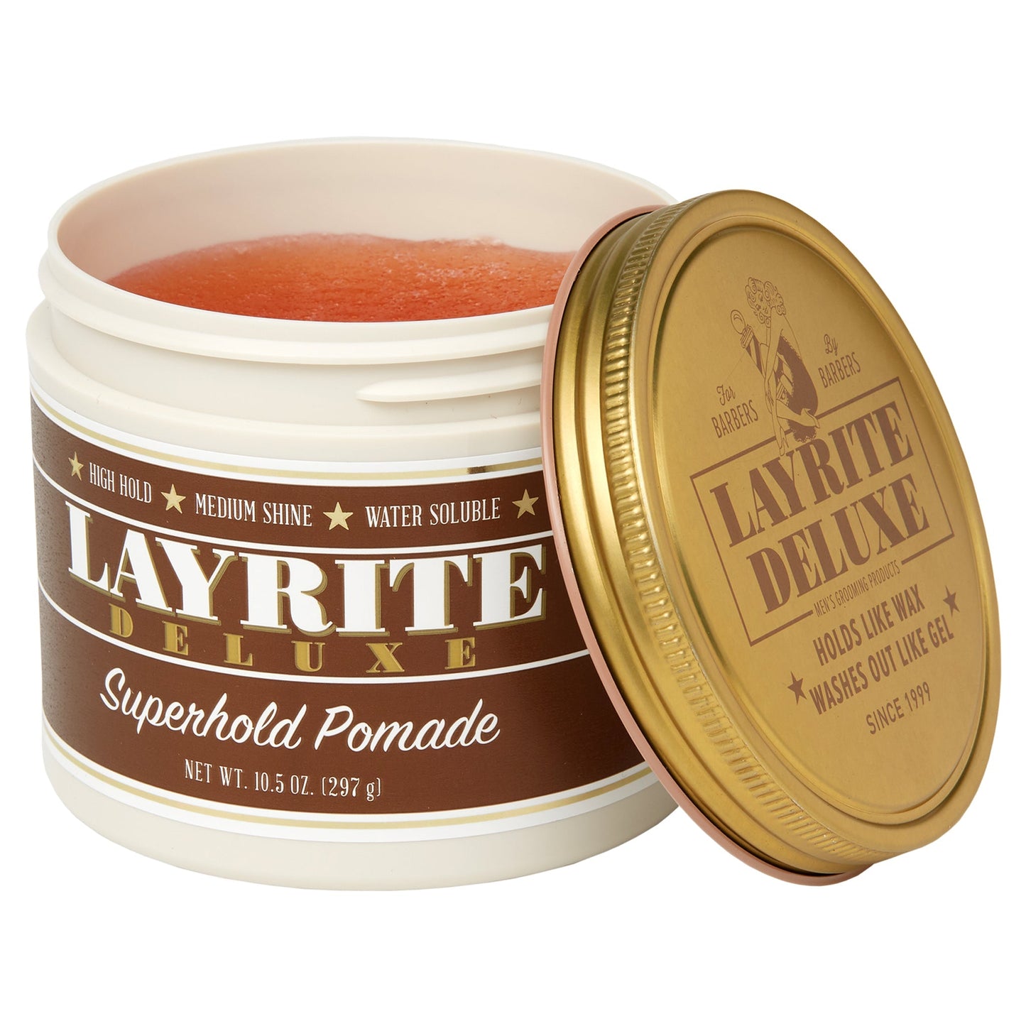 Layrite Deluxe Superhold Pomade: Ultimate Water-Based Hair Styling for Unruly Hair