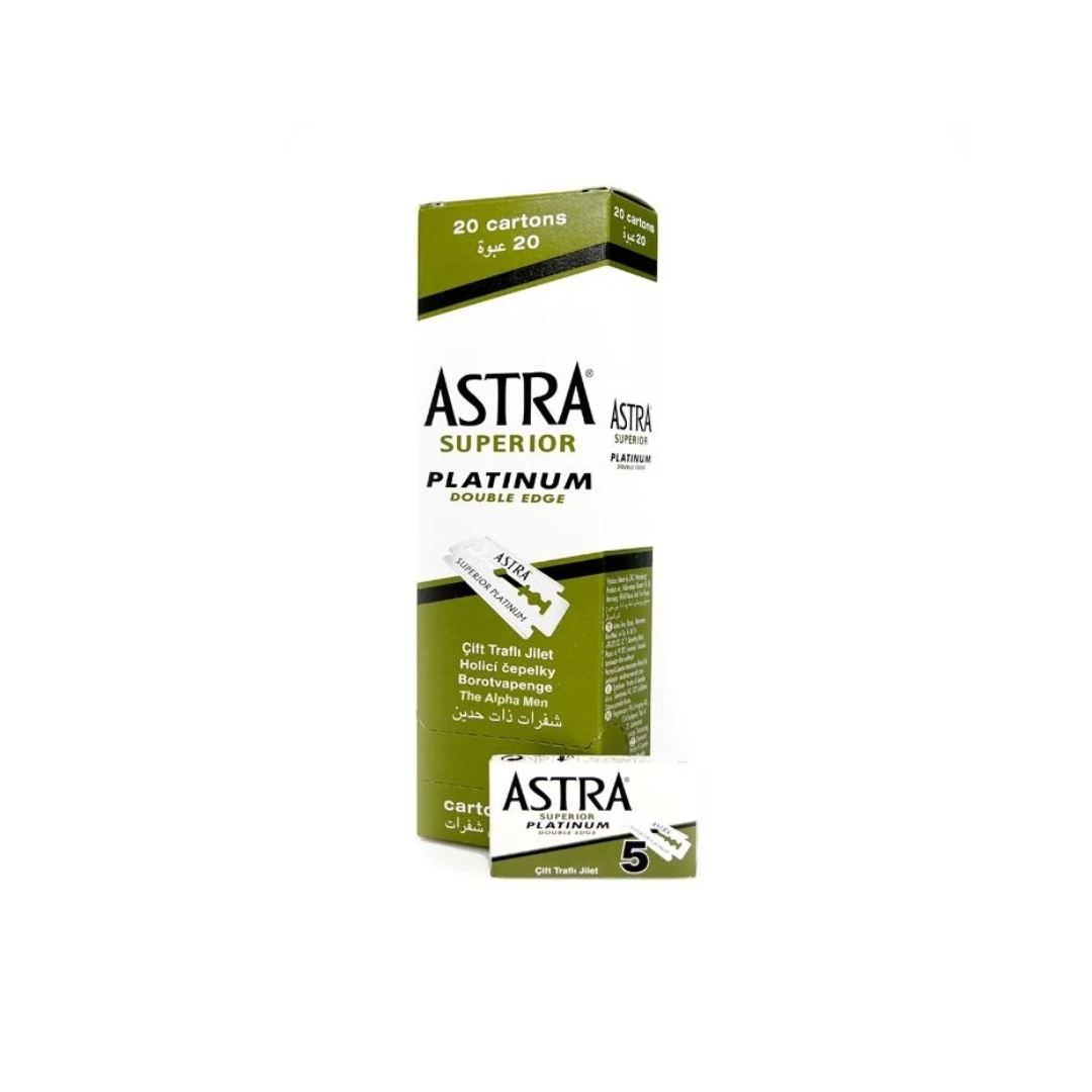 Astra Superior Platinum Double Edge Razor Blades, 100 Count Value Pack