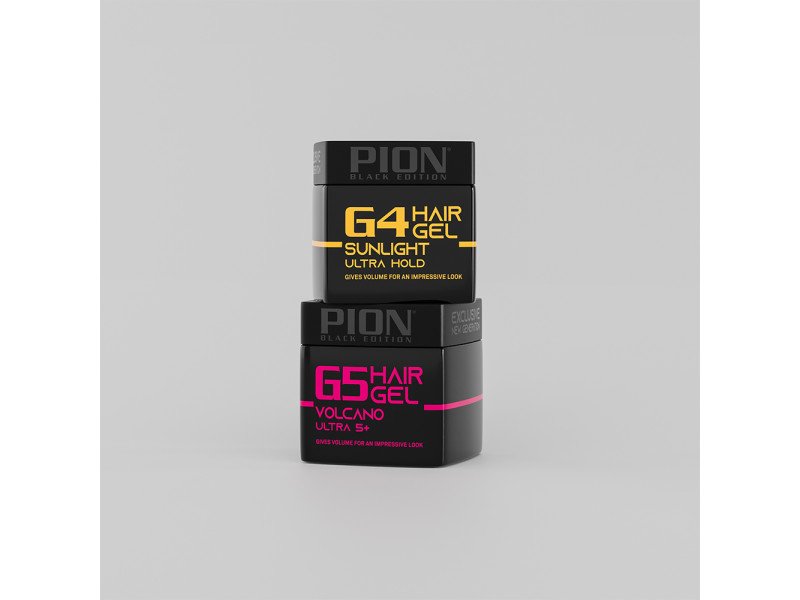 Pion Black Edition Hair Gel Volcano Ultra 5+ G5 - 320ml