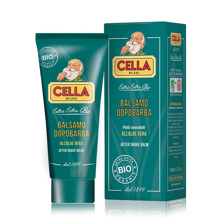 Cella Milano Organic Aloe Vera Aftershave Balm: Soothing, Hydrating Post-Shave