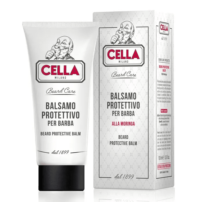 Cella Milano Protective Beard Balm: Hydrates, Styles, Soothes with Juniper & Cinnamon Scent