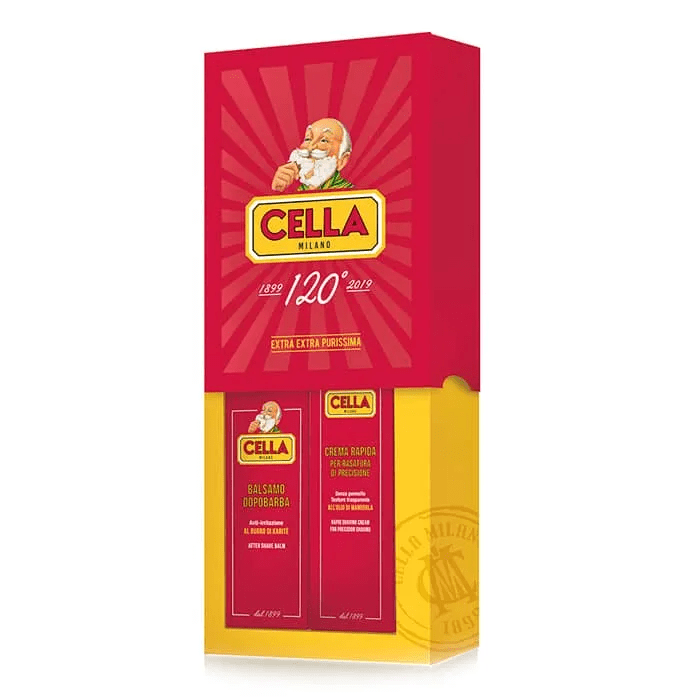 Cella Milano Classic Shaving Set: Cream & Soothing Aftershave Balm