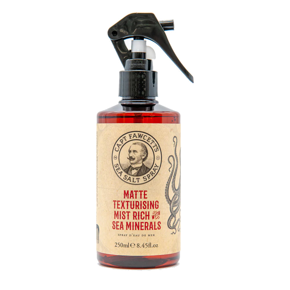 Captain Fawcett Mattifying Sea Salt Spray for Men's Hair: Ultimate Volume, Texture, Hold