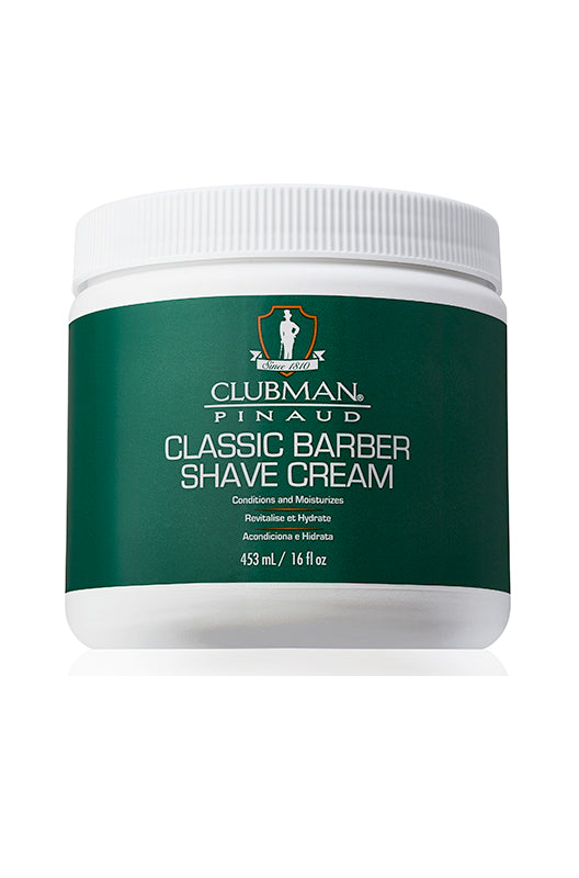 Clubman Classic Barber Shave Cream 16 oz – Smooth, Nourishing, Effortless Shaving