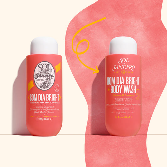 Bom Dia Bright Clarifying AHA BHA Body Wash, 385ml - hudvård från Sol de Janeiro