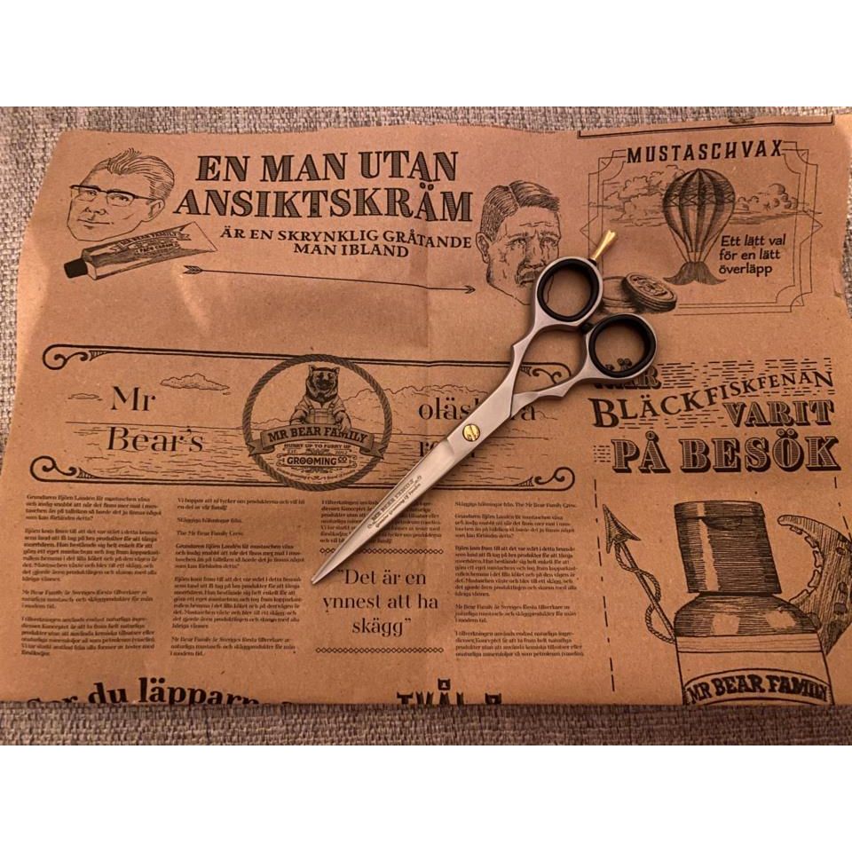 Mr Bear Family Premium Japanese Stainless Steel Grooming Scissors for Precision Trimming