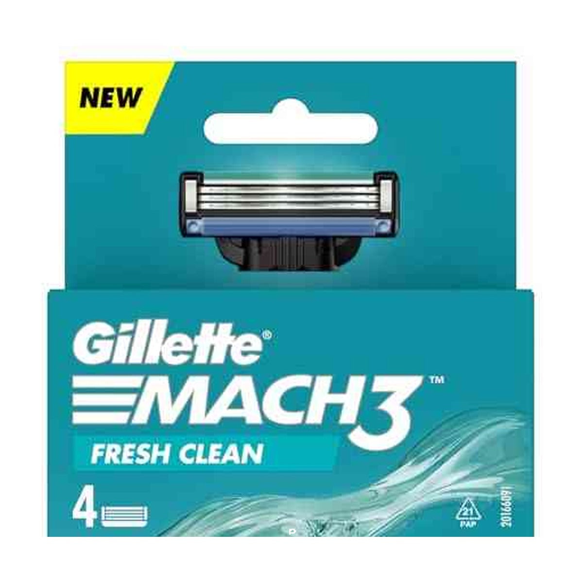 Gillette Mach3 Fresh Clean Rakblad 4-pack