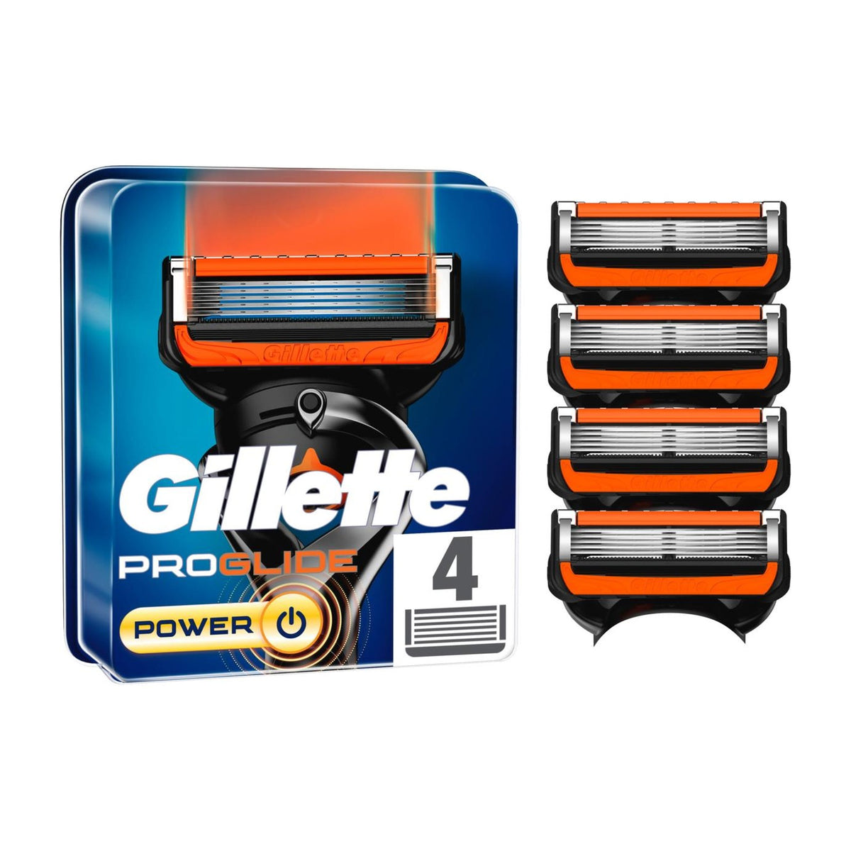 Gillette Fusion ProGlide Power Rakblad 4-pack