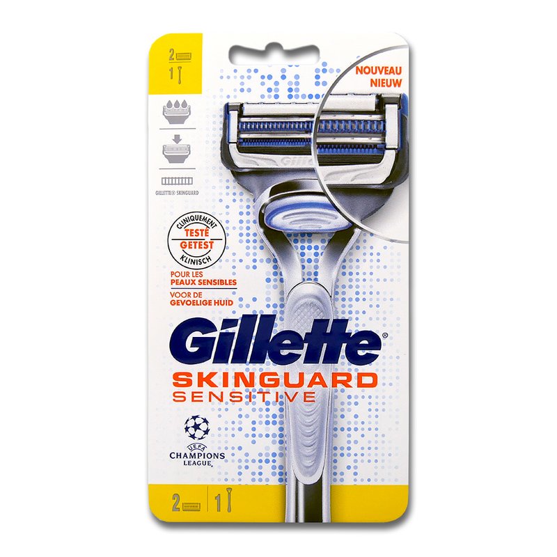 Gillette SkinGuard Sensitive Razor for Irritation-Free Shaving with Two Blades
