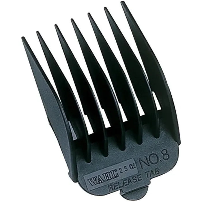 Wahl Professional Clipper Attachment Comb No. 8 (1-inch) Black Guide