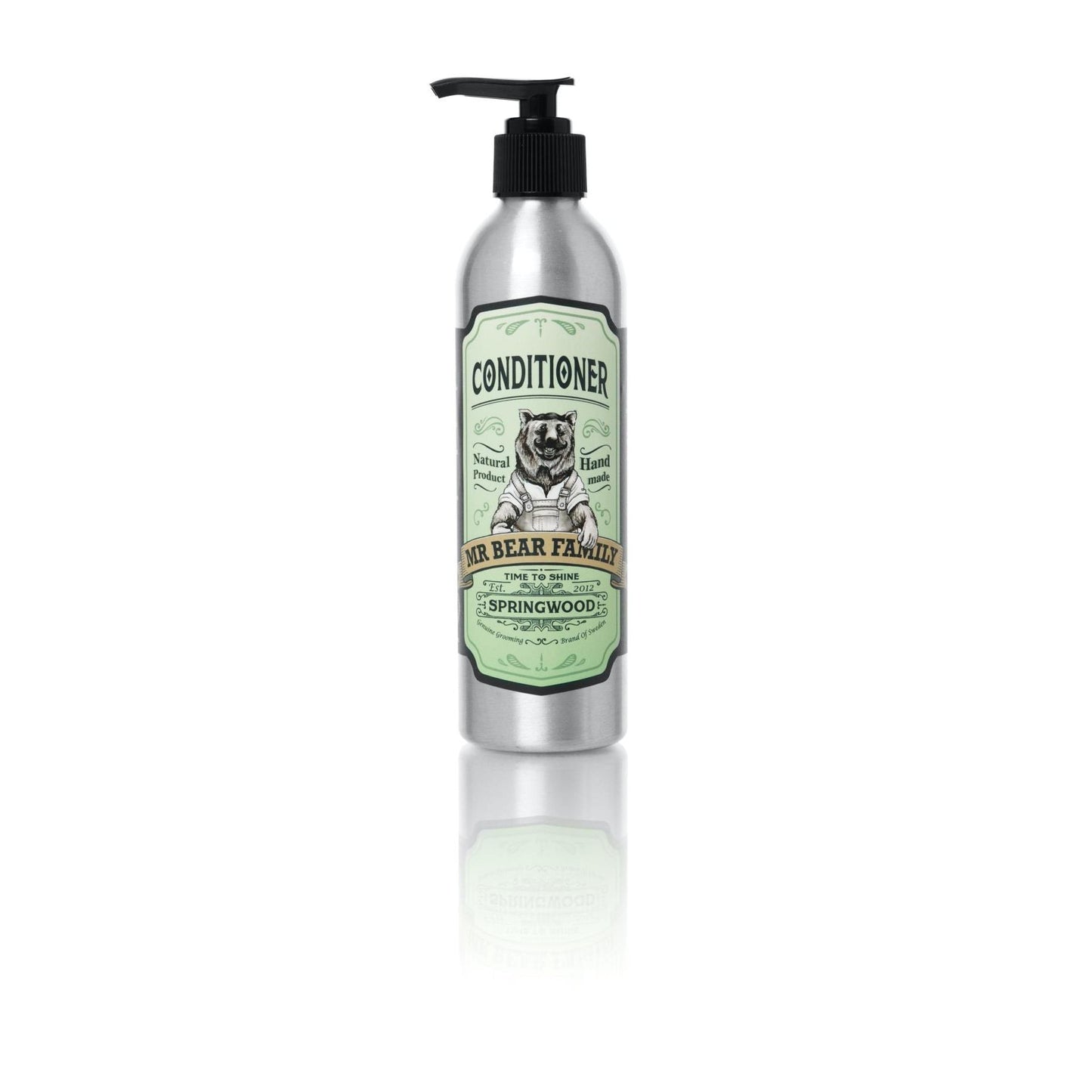 Mr Bear Family Natural Springwood Conditioner: Strengthens Hair, Soothes Scalp, 8.45 fl oz