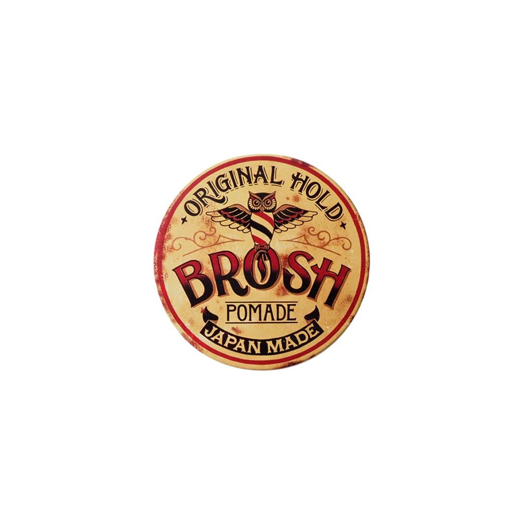 Brosh Original Mini Pomade: Strong Hold, Medium Shine, Non-Sticky, 40g for Men
