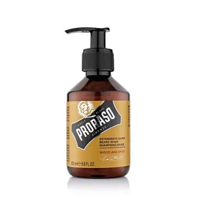 Proraso Wood & Spice Skäggschampo 200ml för Djuprengöring och Mjukhet