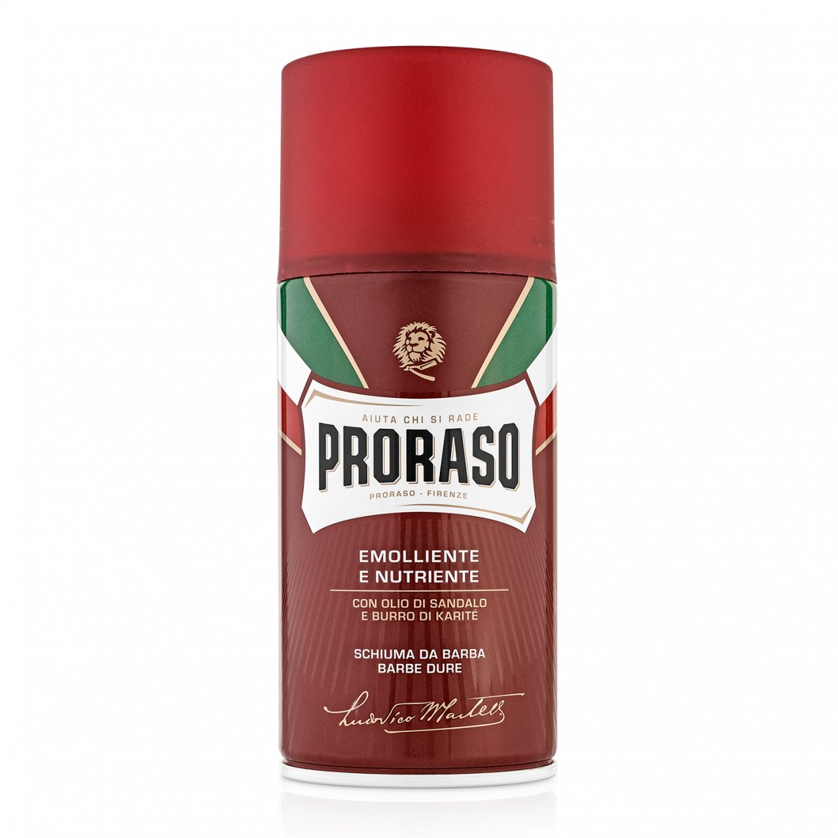 Proraso Rich Shaving Foam with Sandalwood & Shea Butter for Thick Beards