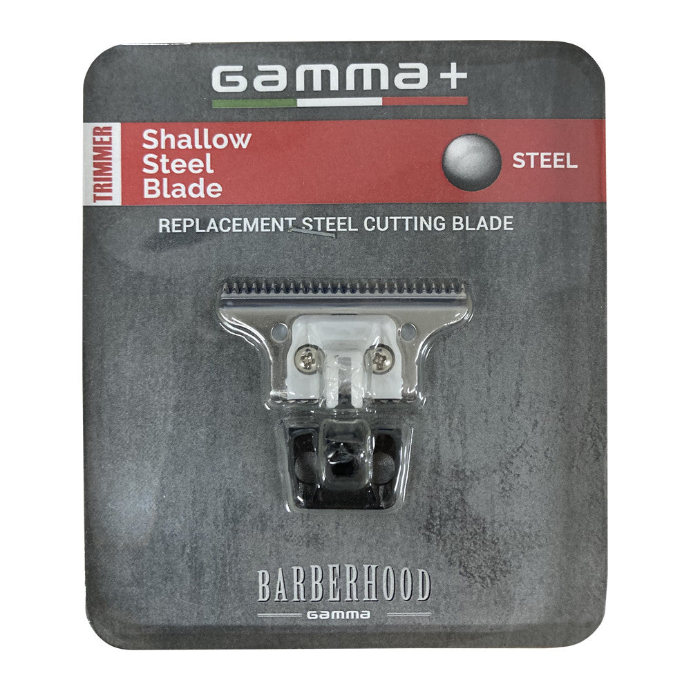 Premium Gamma Piú Shallow Steel Replacement Blade for Absolute Hitter Trimmer
