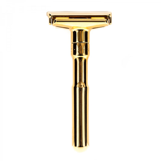 Merkur Futur 702 justerbar säkerhetshyvel (Safety razor) - Guldpläterad