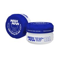 Nishman Aqua Gel Hair Wax 150ml for Strong Hold, Natural Shine
