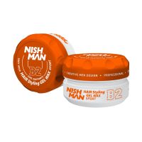 Nishman Aqua Gel Hair Wax 150ml for Strong Hold, Natural Shine