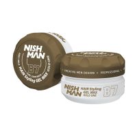 Nishman Aqua Gel Hair Wax 150ml for Strong Hold, Natural Shine