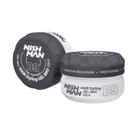 Nishman Aqua Gel Hair Wax 150ml for Strong Hold, Natural Shine