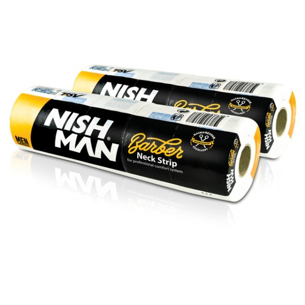 Nishman Professional Hygienic Waterproof Barber Neck Strip Roll for Hair Cutting