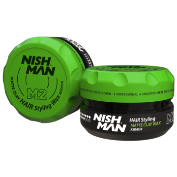 Nishman Matte Clay Hair Styling Wax Keratin 150ml M2-150ml