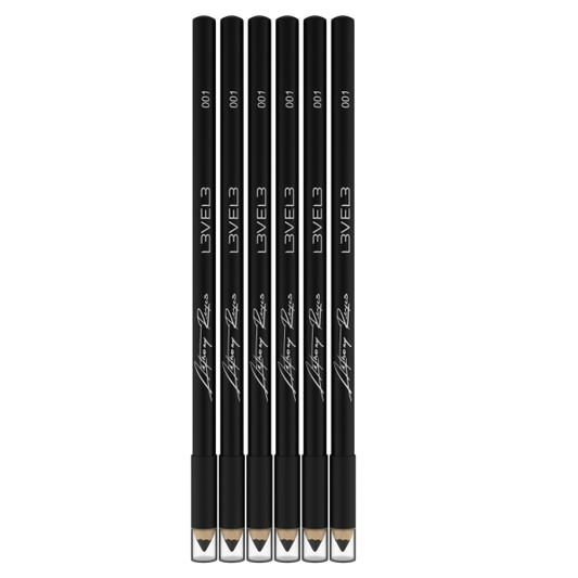 LV3 Pro Liner Pencils 6-Pack Black for Precision Hair Art & Creative Designs
