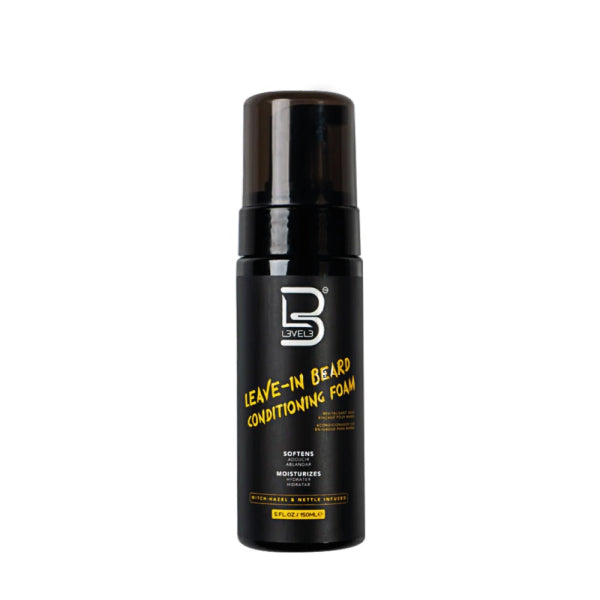 LV3 Leave-In Beard Conditioner Foam 150ml: Softens, Hydrates, Defines, Reduces Frizz