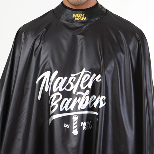 Professional Black Barber One Styling Cape – Water-Resistant Hair Cutting Apron