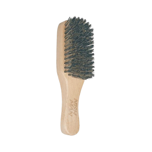 NISHMAN Premium Natural Wood Boar Bristle Beard Brush for Epic Grooming