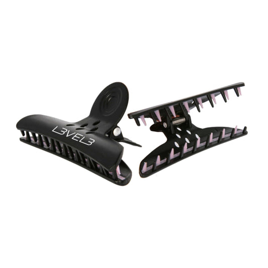 LV3 Professional Butterfly Hair Claw Clips 4-Pack for Styling & Sectioning