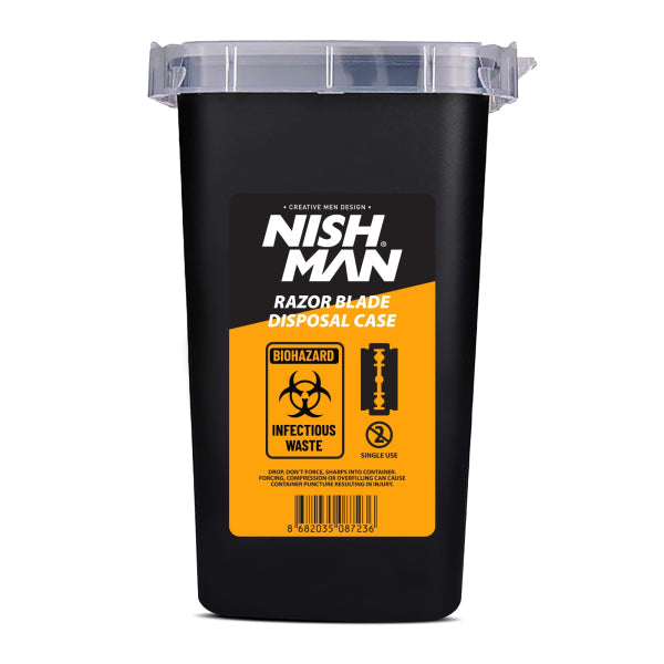 NISHMAN Professional Razor Blade Disposal Case – Safe Sharp Waste Bin