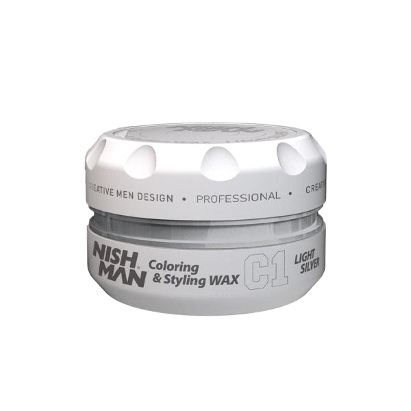 Nishman Professional Instant Hair Coloring Styling Wax 100ml - Temporary Dye