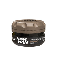 Nishman Hair Styling Wax: Strong Hold, High Shine, Moisturizing Hair Pomade 100ml