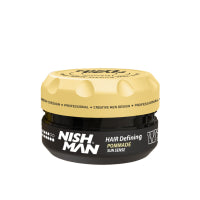 Nishman Hair Styling Wax: Strong Hold, High Shine, Moisturizing Hair Pomade 100ml