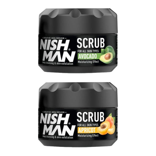 Nishman Exfoliating Facial Scrub 300ml for Smooth, Youthful Skin