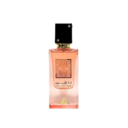 Lattafa Ana Abiyedh Coral Strålande Eau de Parfum med Fruktiga och Blommiga Noter