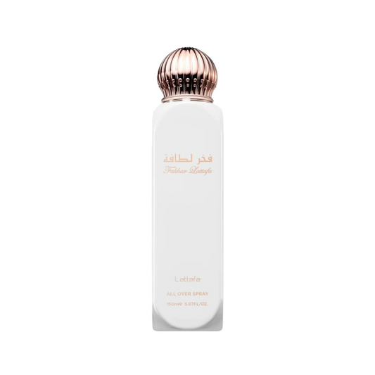 Lattafa Fakhar Kvinnlig Allkroppsspray 150ml: Elegant, Långvarig Doft med Apelsinblomma, Jasmin & Patchouli