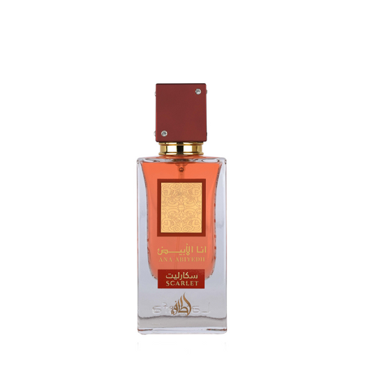 Lattafa Ana Abiyedh Scarlet EdP - Djärv, Lekfull, Oemotståndlig Gourmanddoft för Kvinnor