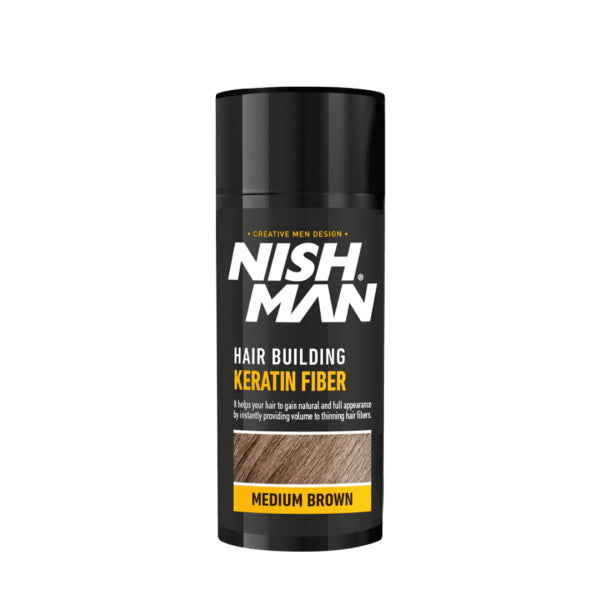Nishman Hair Building Keratin Fibers for Thicker, Fuller, Natural-Looking Hair
