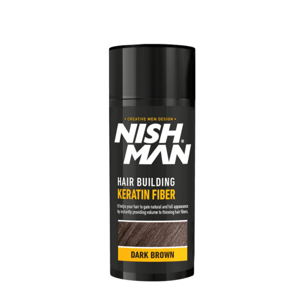 Nishman Hair Building Keratin Fibers for Thicker, Fuller, Natural-Looking Hair