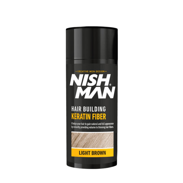 Nishman Hair Building Keratin Fibers for Thicker, Fuller, Natural-Looking Hair