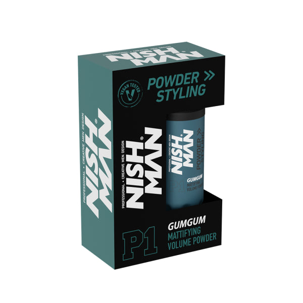 NISHMAN Powder Hair Styling Wax: Strong Hold, Matte Finish, 20gr